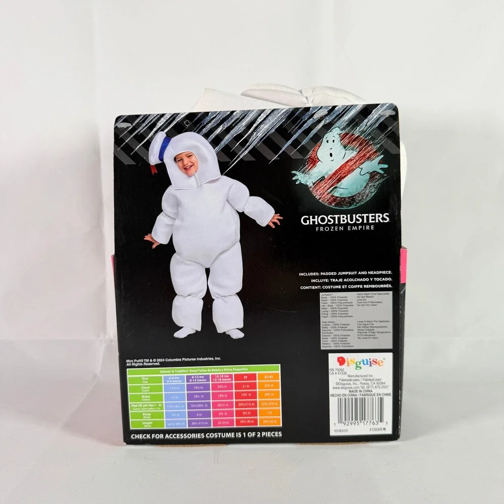 Ghostbusters Frozen Empire Mini Puft Infant Toddler Costume 12-18 Mo Disguise